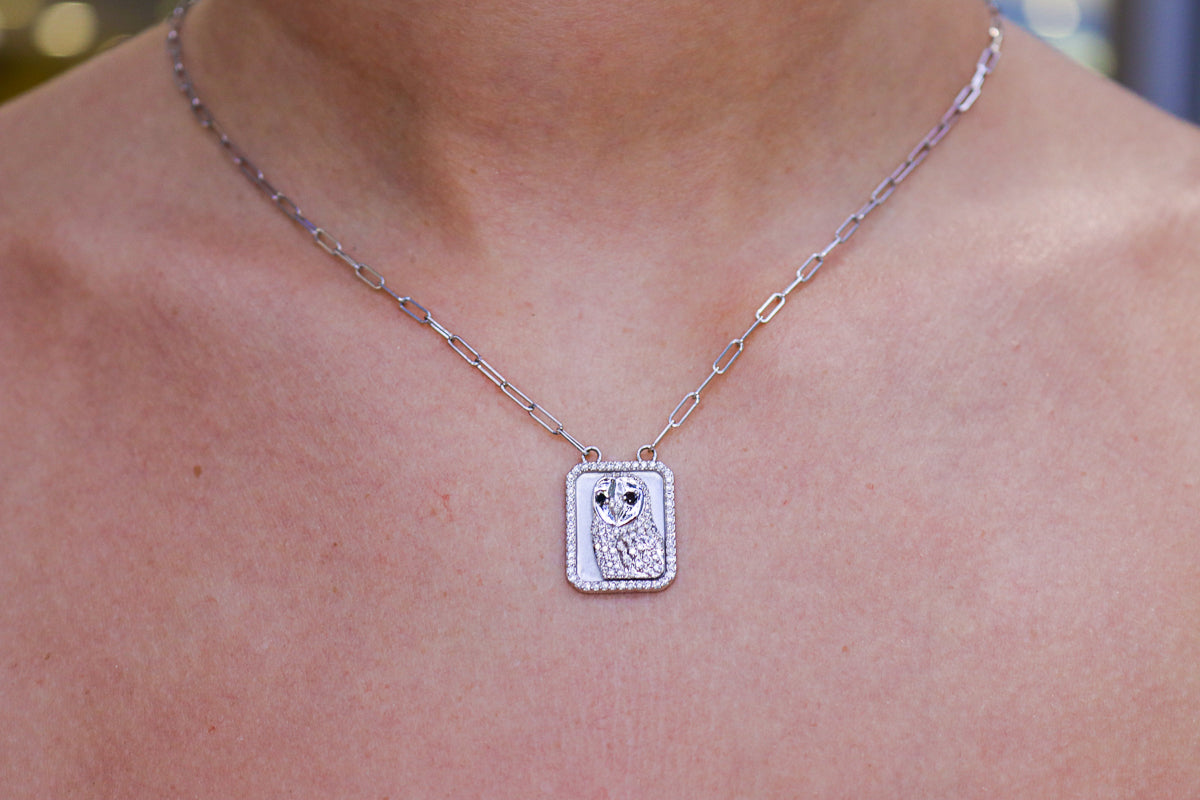 The Panther & Owl Scapular Necklace